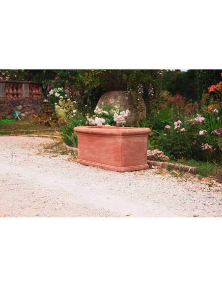 Jardinière en terre cuite italienne LISCIA petit modèle