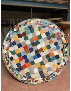 Table d'extérieure mosaïque ZELLIGE multicolore