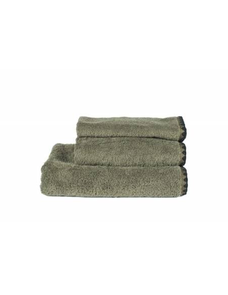 Drap de bain éponge 90x140cm ISSEY Harmony - Haomy Kaki