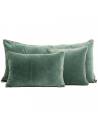 Housse de coussin velours NEW DELHI Harmony - Haomy Céladon