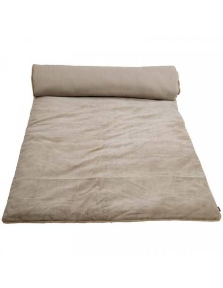 Housse d'édredon velours NEW DELHI Harmony - Haomy Craie