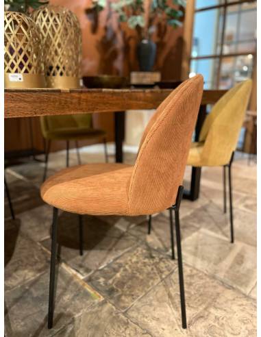 Chaise d'intérieur ABBA en velours côtelé