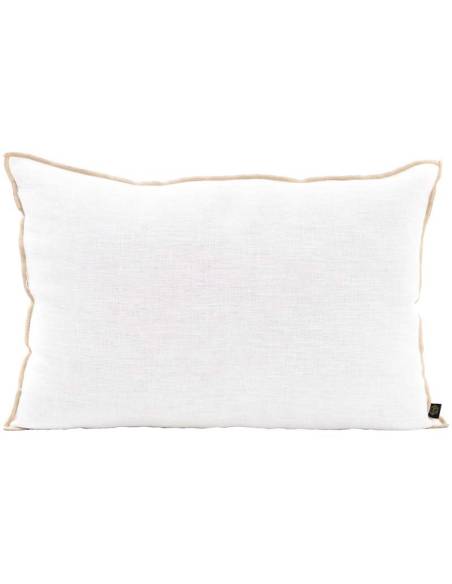 Housse de coussin en lin brut CHENNAI Harmony - Haomy Blannc 40x60