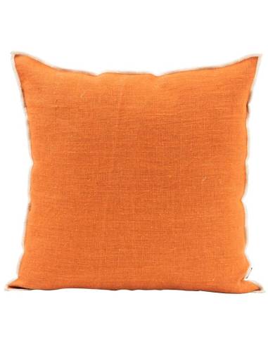 Housse de coussin en lin brut CHENNAI Harmony - Haomy Brick 45x45