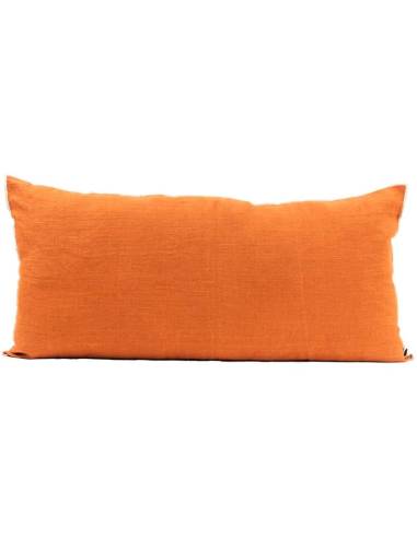 Housse de coussin en lin brut CHENNAI Harmony - Haomy Brick 55x110