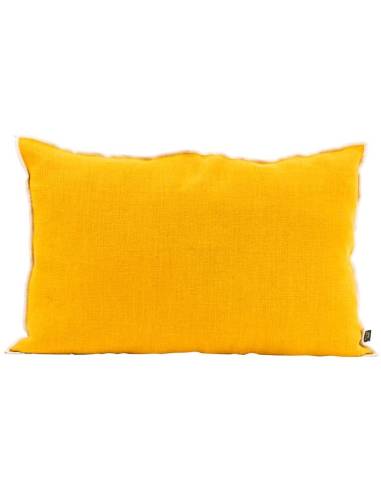 Housse de coussin en lin brut CHENNAI Harmony - Haomy Chamois 40x60