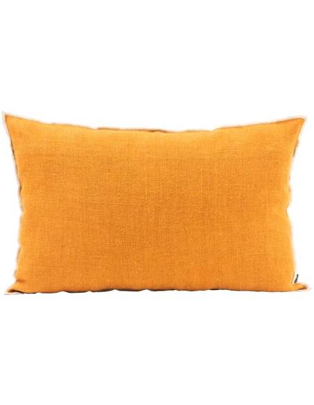 Housse de coussin en lin brut CHENNAI Harmony - Haomy Caramel 40x60