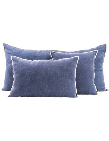 Housse de coussin en lin brut CHENNAI Harmony - Haomy Denim