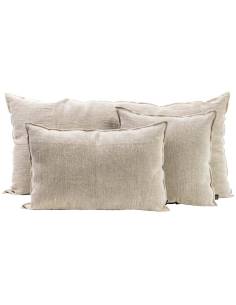 Housse de coussin en lin brut CHENNAI Harmony - Haomy Naturel