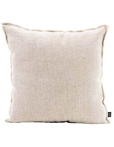 Housse de coussin en lin brut CHENNAI Harmony - Haomy Naturel 45x45