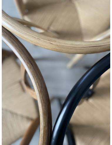 Chaise en chêne et paille tressée ARBALETTE