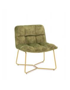 Fauteuil en velours BUTANO