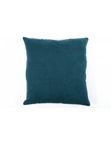 Housse de coussin en lin PROPRIANO Harmony - Haomy Bleu de prusse