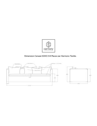 Canapé en lin SOHO Harmony - Haomy