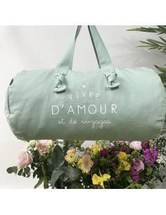 Sac week-end "Vivre d'amour et de voyages"