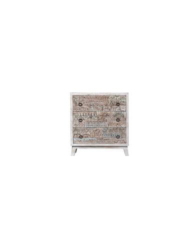 Commode en bois sculpté JAIPUR