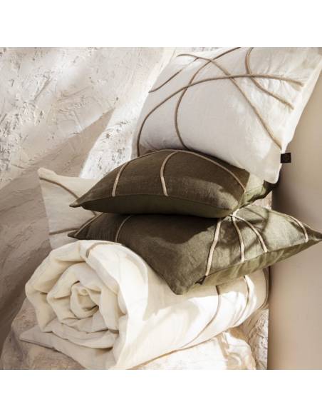 Housse de coussin en lin MARBELLA Harmony - Haomy