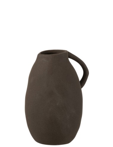 Vase grès noir
