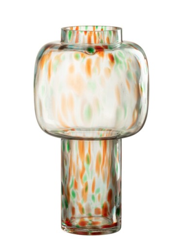 Vase long colorée