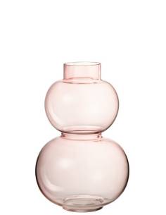 Petit vase boule rose 2