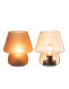 Lampes en verre orange