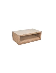 Table basse de jardin en rotin synthétique