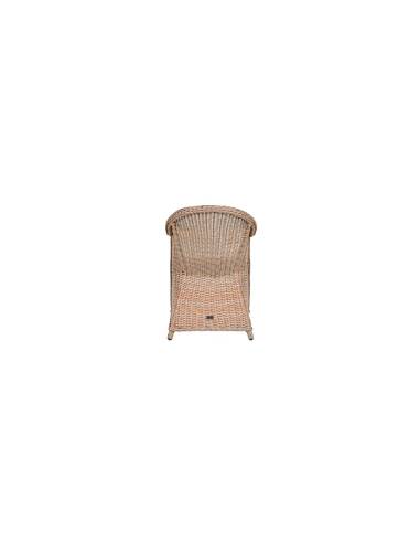 Fauteuil de jardin arrondi en rotin synthétique