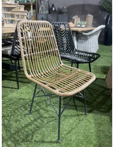 Chaise de jardin en rotin synthétique intérieur / extérieur