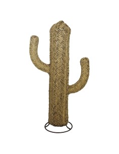 Cactus tressé en fibre naturelle