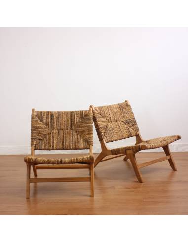 Fauteuil bas en teck AMA