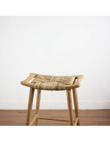 Tabouret de bar en teck CHARLI