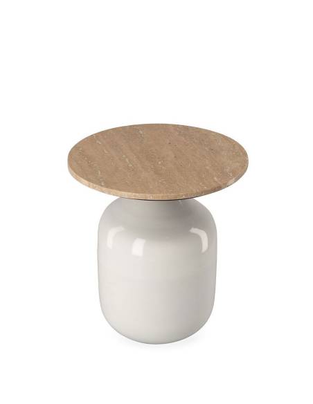 Bout de canapé travertin MADALA