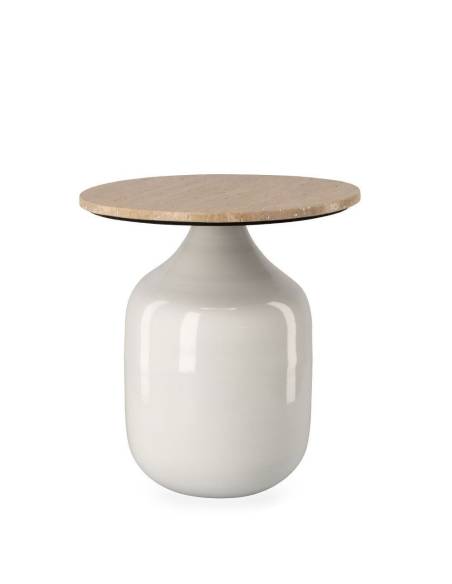 Bout de canapé travertin MADALA