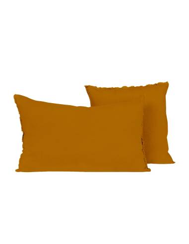 Housse de coussin en lin VITI Harmony - Haomy Daim