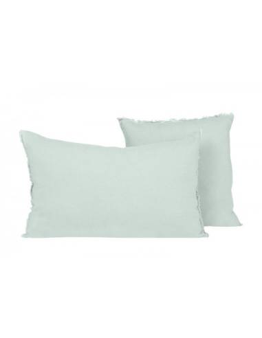 Housse de coussin en lin VITI Harmony - Haomy celadon