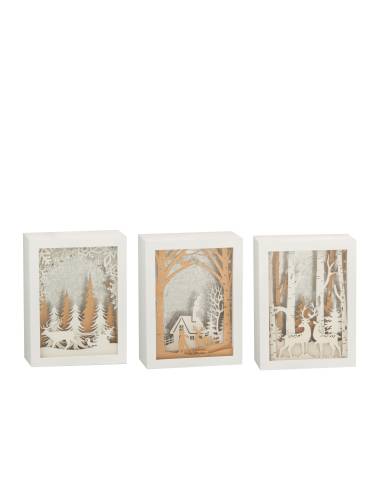 Cadre de noel lumineux