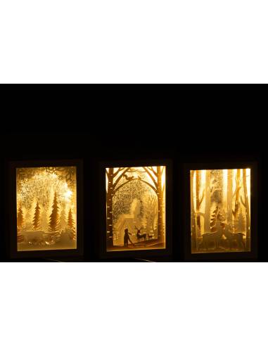 Cadre de noel lumineux