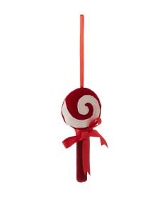 Suspension de noel bonbon rouge et blanc 2