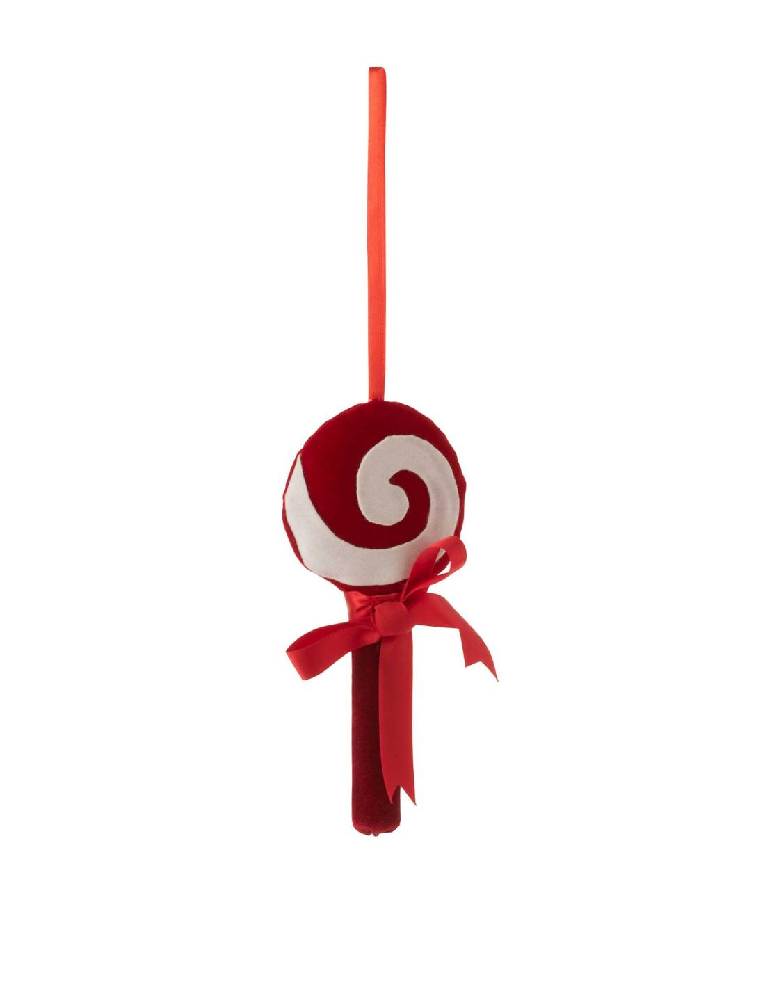 Suspension de noel bonbon rouge et blanc