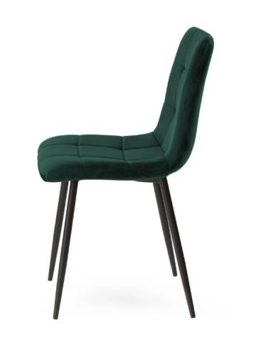 Chaise de salle à manger velours MANTA