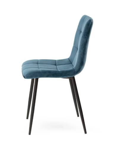 Chaise de salle à manger velours MANTA