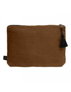 Pochette en lin MANSA Harmony - Haomy Caramel 2