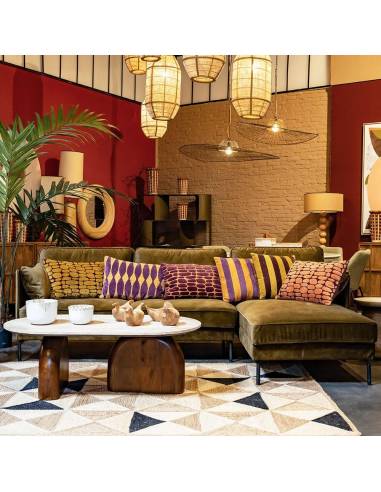 Table basse bois et pierre AYDIN