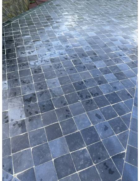 Table d'extérieur mosaïque ZELLIGE noire