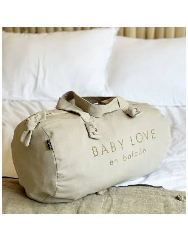 Sac à langer brodé "Baby love en balade"