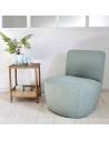 Fauteuil EVE bouclette vert doux