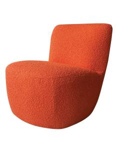 Fauteuil EVE bouclette orange