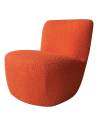 Fauteuil EVE bouclette orange