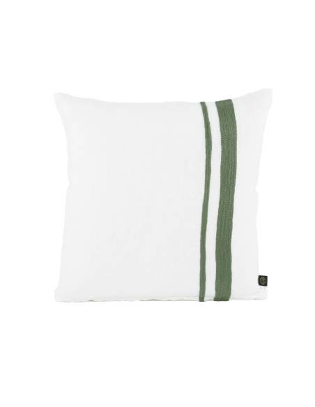 Housse de coussin lin brodé MALAGA Harmony - Haomy