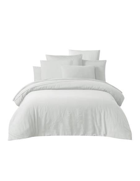 Taie d'oreiller en satin de coton lavé TALOA Harmony - Haomy
